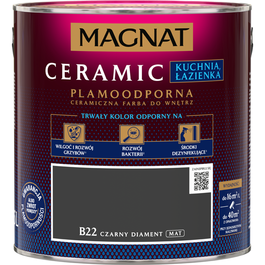 MAGNAT Cer KŁ czarny diament B22 2,5L